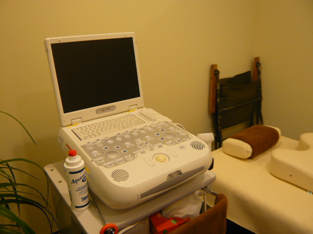 超音波画像診断装置（MyLabFive）です。