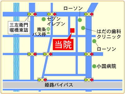 小林鍼灸院の近隣地図になります。