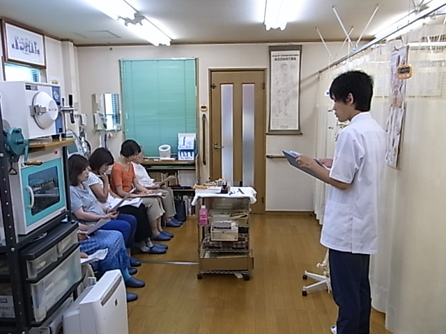 まちゼミで、お灸教室を開催